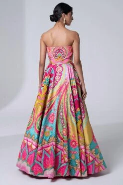 Siddhartha Bansal Pink 3-D Embellished Gown 6 Siddhartha Bansal Pink 3-D Embellished Gown -Echo Clothing Store 62sb15 3