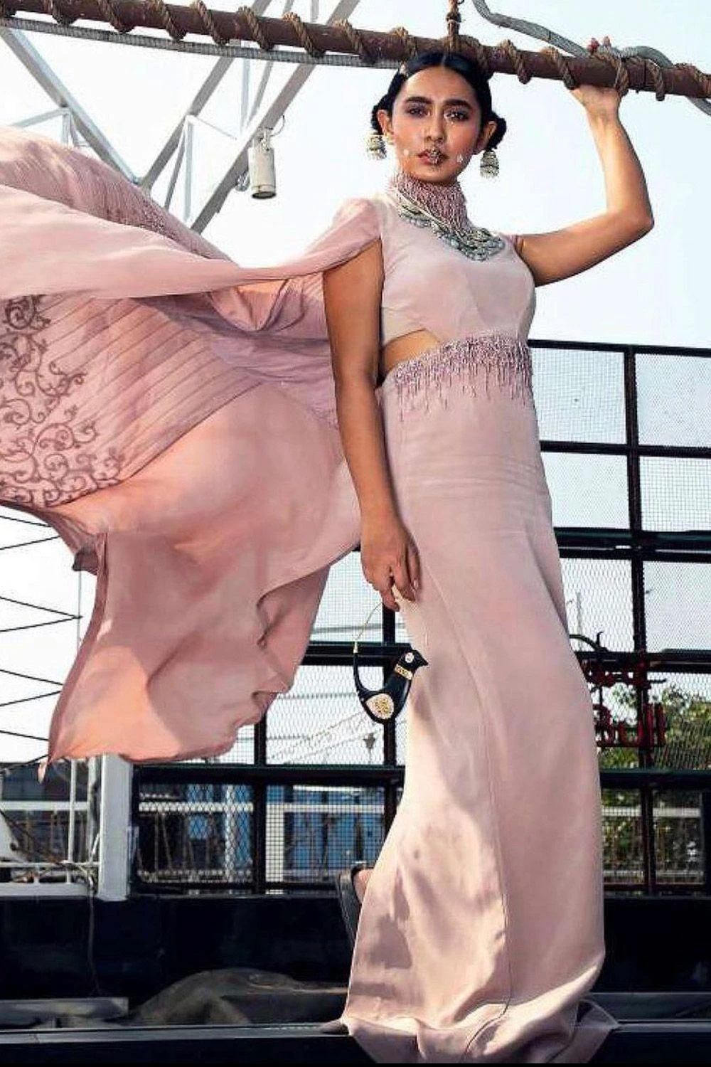 Mala And Kinnary Stately Hand Embellished Gown 2 Mala And Kinnary Stately Hand Embellished Gown - Image 2