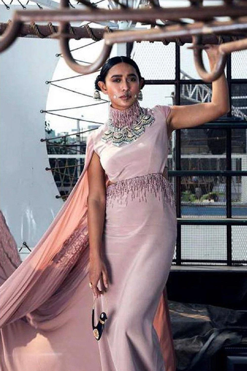 Mala And Kinnary Stately Hand Embellished Gown 3 Mala And Kinnary Stately Hand Embellished Gown - Image 3