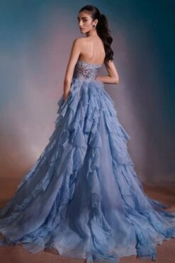 Anjali Kanwar Blue Astra Embellished Gown -Echo Clothing Store 6423akf34 4