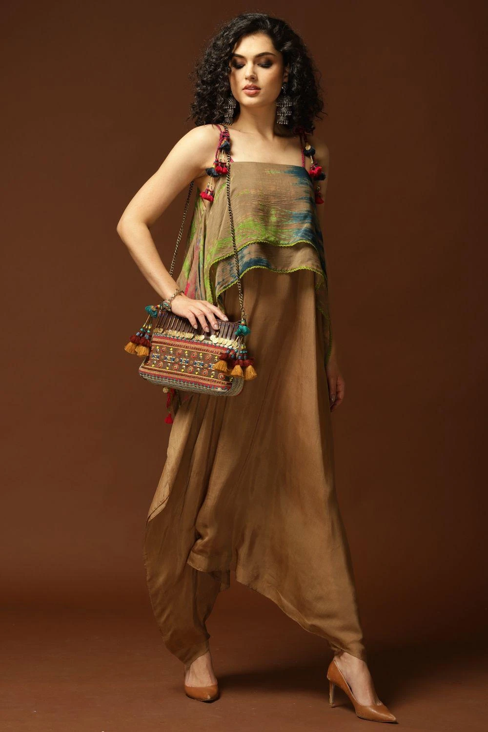 CAPISVIRLEO Tie & Dye Jumpsuit With Dori Tie Up 1 CAPISVIRLEO Tie & Dye Jumpsuit With Dori Tie Up