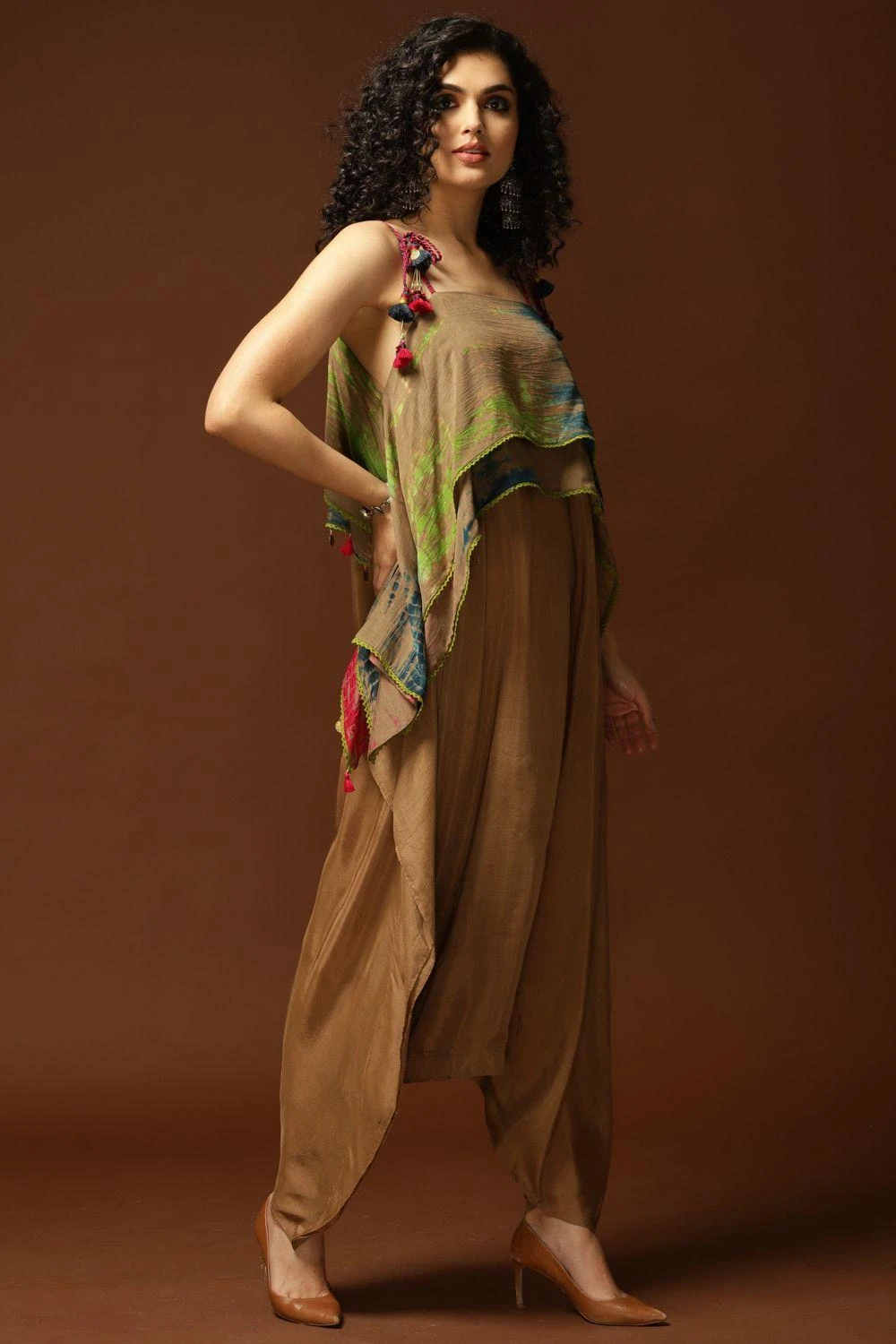 CAPISVIRLEO Tie & Dye Jumpsuit With Dori Tie Up 3 CAPISVIRLEO Tie & Dye Jumpsuit With Dori Tie Up - Image 3