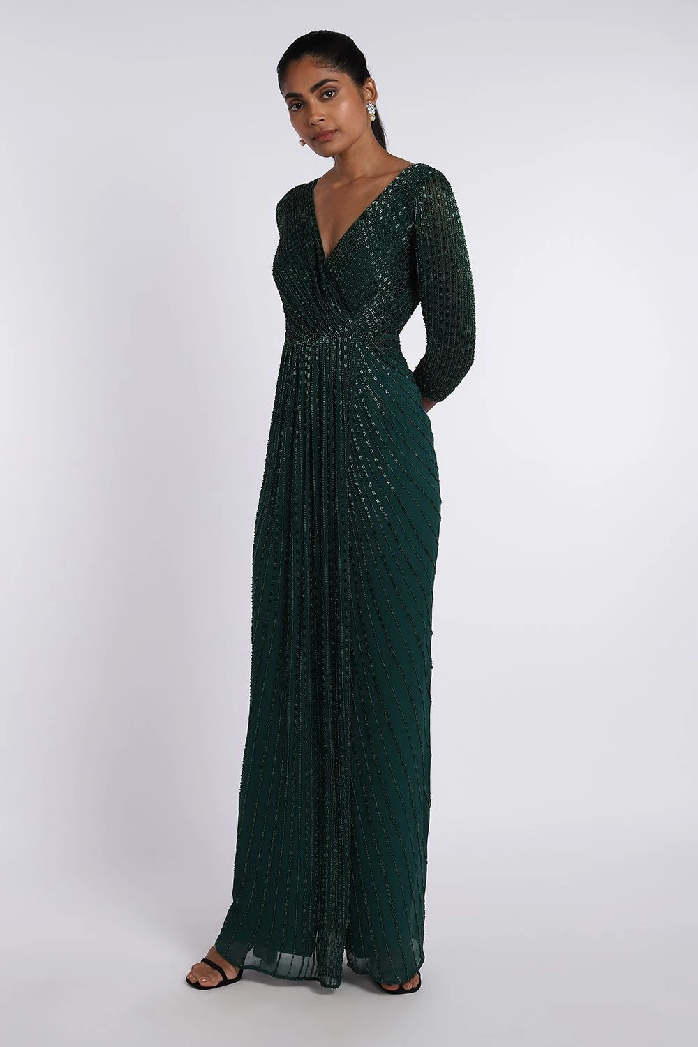 Sharnita Nandwana Kate Emerald Green Gown 3 Sharnita Nandwana Kate Emerald Green Gown - Image 3