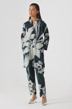 Echo Clothing Store 57 YAM Chicory Short Cotton Kurta Set