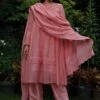Baju Pink May Handcrafted Dupatta