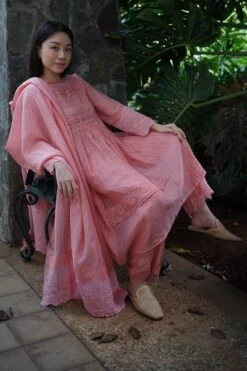 Baju Pink May Handcrafted Dupatta -Echo Clothing Store 82bj42 3