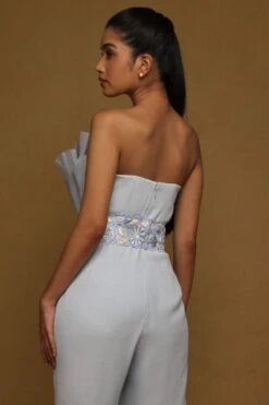 Shriya Som Blue Textured Jumpsuit -Echo Clothing Store 8523ss13 3