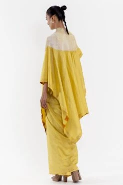 Medium Lime Handsfree Shibori Sari -Echo Clothing Store 8823sm2 4