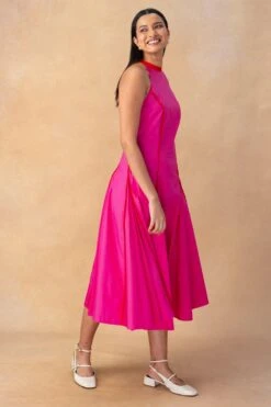 Bodice Hot Pink Halter Neck Dress -Echo Clothing Store 9823be3 3