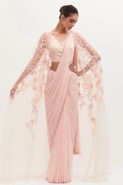 Mala And Kinnary Atlantis Cape Sari Set