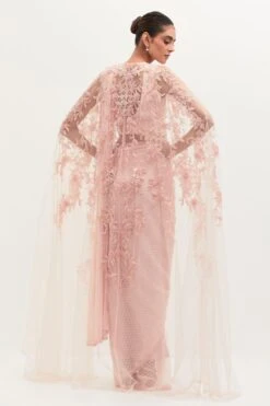 Mala And Kinnary Atlantis Cape Sari Set 11 Mala And Kinnary Atlantis Cape Sari Set -Echo Clothing Store 9823mk8 6