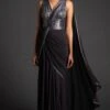 Amit Aggarwal Draped Sari With A Moulded Metallic Bodice