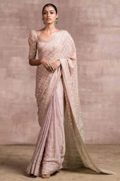 Tarun Tahiliani Ombre Chikankari Sari Set