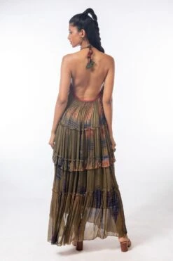 CAPISVIRLEO Moss Green Maxi Dress 5 CAPISVIRLEO Moss Green Maxi Dress -Echo Clothing Store capo6 3