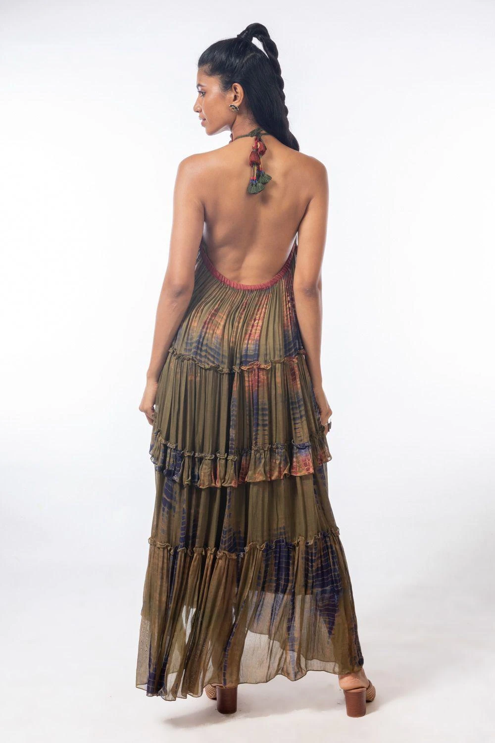 CAPISVIRLEO Moss Green Maxi Dress 3 CAPISVIRLEO Moss Green Maxi Dress - Image 3