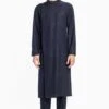 Divyam Mehta Men Blue Side Placket Kurta