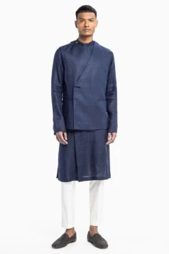 Divyam Mehta Men Monk Wrapped Jacket Set