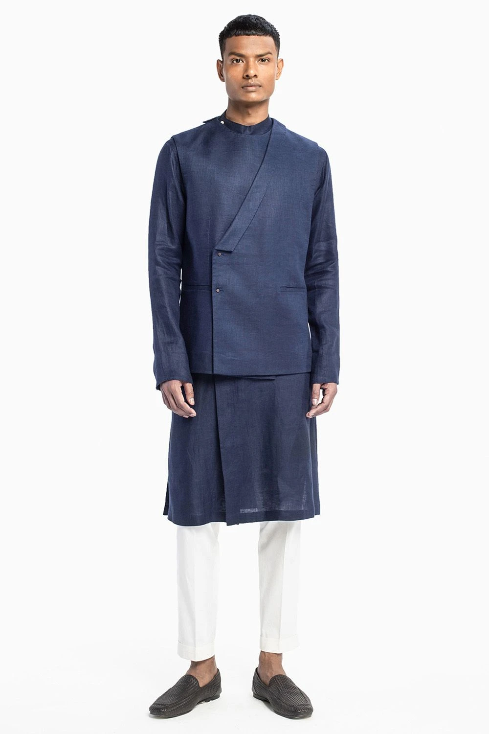 Divyam Mehta Men Monk Wrapped Jacket Set 1 Divyam Mehta Men Monk Wrapped Jacket Set