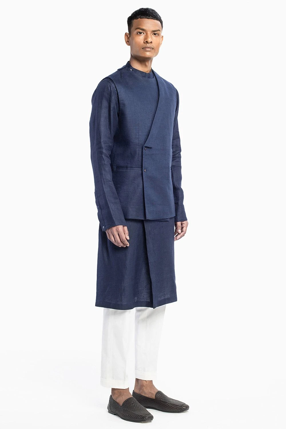 Divyam Mehta Men Monk Wrapped Jacket Set 2 Divyam Mehta Men Monk Wrapped Jacket Set - Image 2