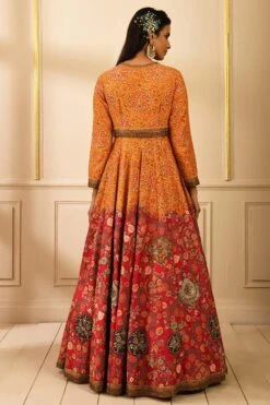 Debyani Printed Anarkali With Zardosi & Threadwork 5 Debyani Printed Anarkali With Zardosi & Threadwork -Echo Clothing Store dby 24 3