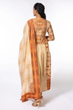 Nergis By Debyani Ivory Printed Anarkali Set 7 Nergis By Debyani Ivory Printed Anarkali Set -Echo Clothing Store deb01 4