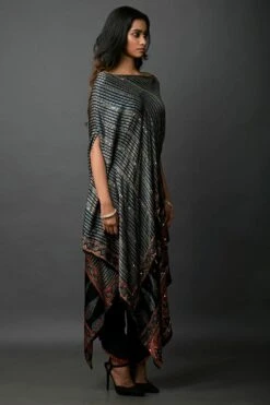 Prahnaaya Block Printed Ajrakh Kaftan Set -Echo Clothing Store gd1st 4