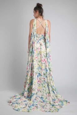 Gauri & Nainika Belted Goddess Gown With Drapes -Echo Clothing Store gn gwn fw21 17 4