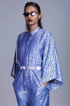 Hemang Agrawal Udaka Silver Brocade Boiler Suit -Echo Clothing Store ha16 3