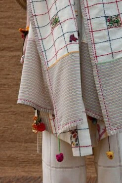 Sunira Designs Kora Patchwork Stole -Echo Clothing Store j2229c 3