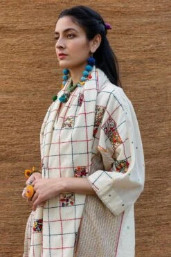 Sunira Designs Kora Patchwork Stole -Echo Clothing Store j2229c 5