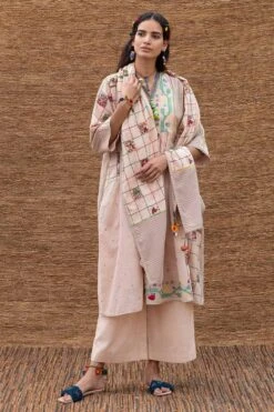 Sunira Designs Pink Patchwork Stole