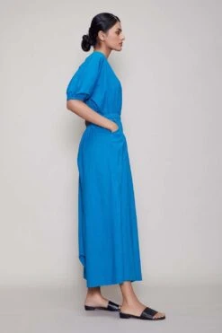 Mati Blue Jumpsuit With Elasticated Waist 6 Mati Blue Jumpsuit With Elasticated Waist -Echo Clothing Store mtsj blue 3