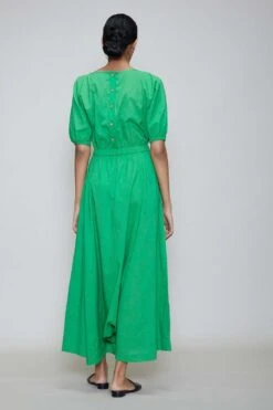 Mati Green Jumpsuit With Elasticated Waist -Echo Clothing Store mtsj green 4