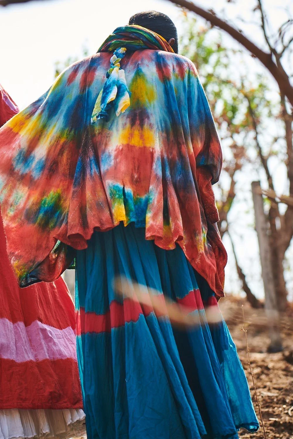 Cotton Mul Tie-dye Scarf 3 Cotton Mul Tie-dye Scarf - Image 3