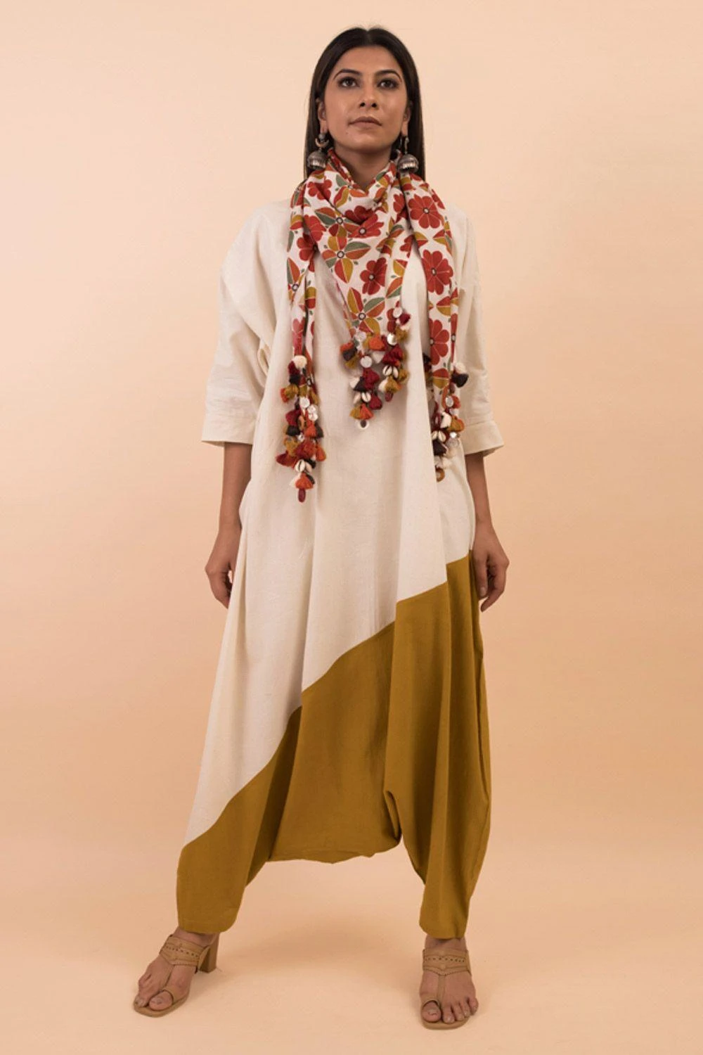 Pooja Keyur Two Tone Jumpsuit With Belt 1 Pooja Keyur Two Tone Jumpsuit With Belt