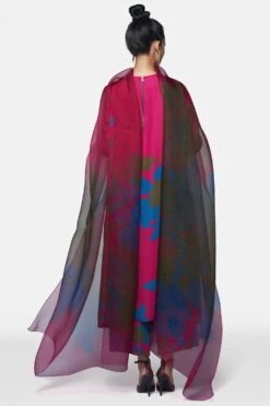 Payal Khandwala Magenta Printed Silk Organza Dupatta 7 Payal Khandwala Magenta Printed Silk Organza Dupatta -Echo Clothing Store pkop2 4