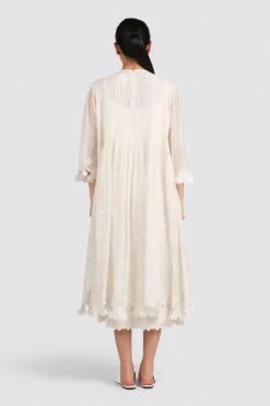 Ikai Cutwork Pleated Dress -Echo Clothing Store pld703 5