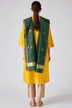 Green Cotton Silk Dupatta -Echo Clothing Store pratap2010 1 3