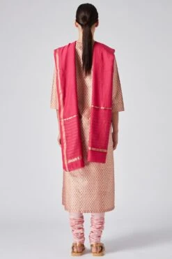 Pink Cotton Silk Dupatta 7 Pink Cotton Silk Dupatta -Echo Clothing Store pratap2010 3 4