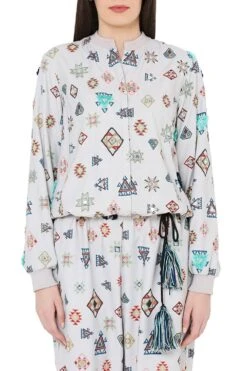 PS Pret By Payal Singhal Grey Printed Jumpsuit -Echo Clothing Store ps fw792 3