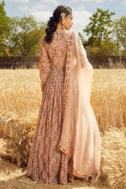 Ridhima Bhasin Grey Printed Anarkali Set -Echo Clothing Store rbss21 14 3