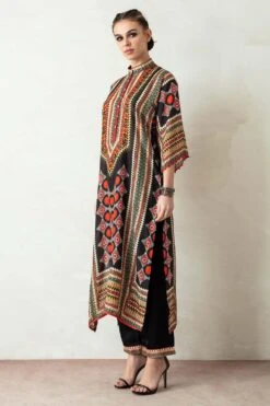 Rajdeep Ranawat Long Printed Panel Kurta & Pant Set -Echo Clothing Store rr 401 3