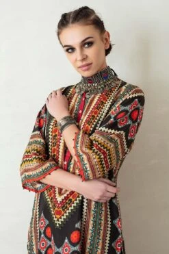 Rajdeep Ranawat Long Printed Panel Kurta & Pant Set -Echo Clothing Store rr 401 4