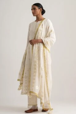 Organic Cotton Anarkali With Gota Detailing -Echo Clothing Store sa7 3