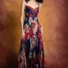 Saaksha & Kinni Blue Floral Printed Maxi Dress