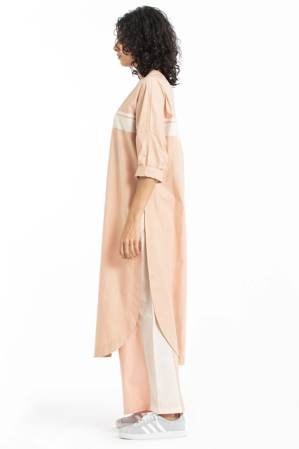 Three Pale Pink Long Jumper Co-ord Set 2 Three Pale Pink Long Jumper Co-ord Set - Image 2