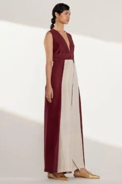 Twinkle Hanspal Colour Blocked Jumpsuit With Attached Belts 8 Twinkle Hanspal Colour Blocked Jumpsuit With Attached Belts -Echo Clothing Store tgn06 3