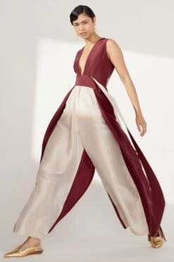 Twinkle Hanspal Colour Blocked Jumpsuit With Attached Belts 9 Twinkle Hanspal Colour Blocked Jumpsuit With Attached Belts -Echo Clothing Store tgn06 4