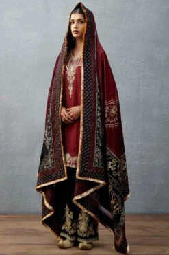 Torani Jet Black Bhagalpuri Printed Doshala