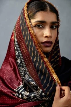 Torani Jet Black Bhagalpuri Printed Doshala 10 Torani Jet Black Bhagalpuri Printed Doshala -Echo Clothing Store tr 1309tg33 5